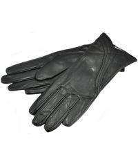 Женские перчатки изгиб черные