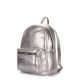 Рюкзак женский кожаный POOLPARTY Xs xs-bckpck-leather-silver
