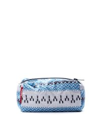 Косметичка POOLPARTY cosmetic-snowflakes-blue