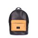 Рюкзак женский POOLPARTY backpack-pu-black-orange