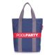 Коттоновая сумка POOLPARTY pool-82-darkblue-grey-red