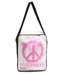 Мужская сумка POOLPARTY Peace с ремнем на плечо pool-18-peace