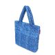 Дутая сумка POOLPARTY с вязкой pool-68-blue-sweater