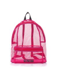 Рюкзак молодежный POOLPARTY backpack-mesh-pink