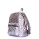 Рюкзак женский POOLPARTY Mini Plprt plprt-bckpck-stitch-silver