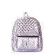 Рюкзак женский POOLPARTY Mini Plprt plprt-bckpck-stitch-silver