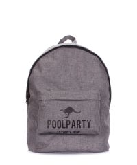Рюкзак городской POOLPARTY backpack-ripple серый