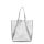 Женская кожаная сумка POOLPARTY edge-silver серебристая