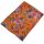 Женский шелковый шарф 017580 дачные цветы оранжевый