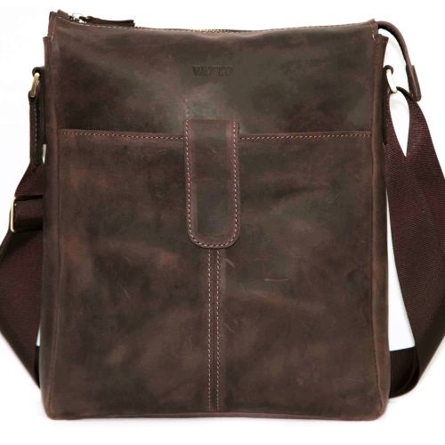 Мужская кожаная сумка Mk18Kr450 коричневая