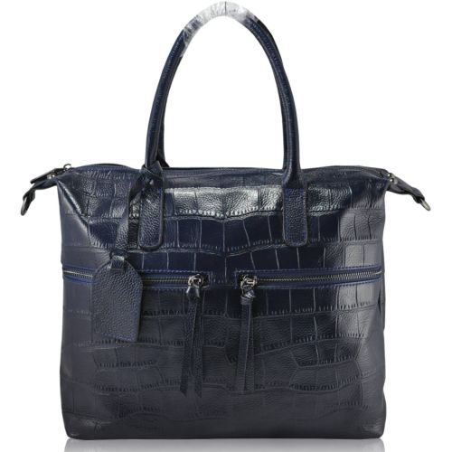 Женская кожаная сумка 2653 синяя
