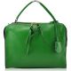 Женская кожаная сумка 0196 зеленая