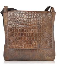 Мужская кожаная сумка 3075 коричневая