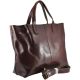 Женская кожаная сумка 10612 коричневая