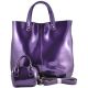 Женская кожаная сумка 8010-1 фиолетовая