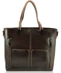 Кожаная сумка 208 коричневая
