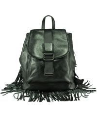 Кожаный рюкзак 6683-1 черный