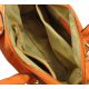 Кожаная сумка 284015 оранжевая