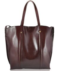 Женская кожаная сумка 8233 коричневая