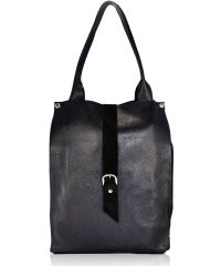 Женская кожаная сумка sf-48 черная