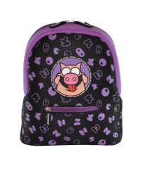 Дошкольный рюкзак KOKONUZZ-BE HAPPY со свиньей черно-фиолетовый