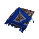 Шаль TRAUM 2494-31 синяя с этническим орнаментом