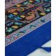 Шаль TRAUM 2494-31 синяя с этническим орнаментом