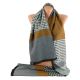 Мужской шарф TRAUM 2492-23 серый с коричневым