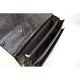 Портфель кожаный Desisan 206-19 коричневый кроко