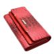Кошелек женский кожаный Desisan 724-580 красный кроко лак