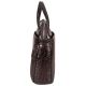 Портфель кожаный Desisan 1335-19 коричневый кроко