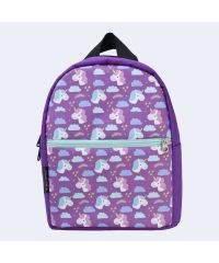 Детский фиолетовый рюкзак с единорогами TWINSSTORE Р74
