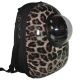 Рюкзак-переноска с иллюминатором U-Pet для котов и небольших собак Леопард