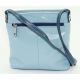 Женская кожаная сумка VATTO Wk13 N7,2 голубая