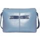 Женская кожаная сумка Wk31 N7.2 голубая
