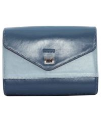 Женская кожаная сумка VATTO Wk4 N7.2 голубая
