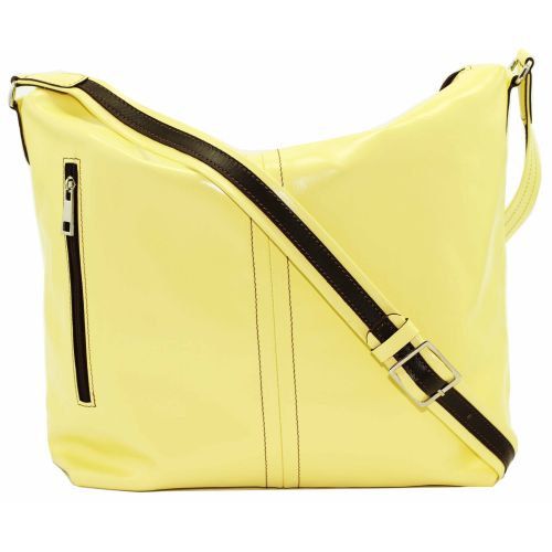 Женская кожаная сумка VATTO Wk53 N8 желтая