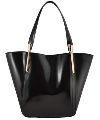 Женская сумка Shopper кожаная черная