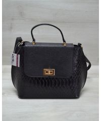 Женская сумка-клатч черная кобра 61409