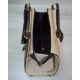 Женская сумка Конверт коричневая с пудровой вставкой 31809