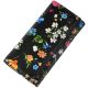 Женский кожаный кошелек 2030-D97 Safyan цветы черный