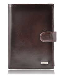 Мужской кожаный кошелек PRA-9702 коричневый