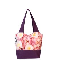 Городская сумка XYZ Флер С0330 Розовые цветы Фиолетовая