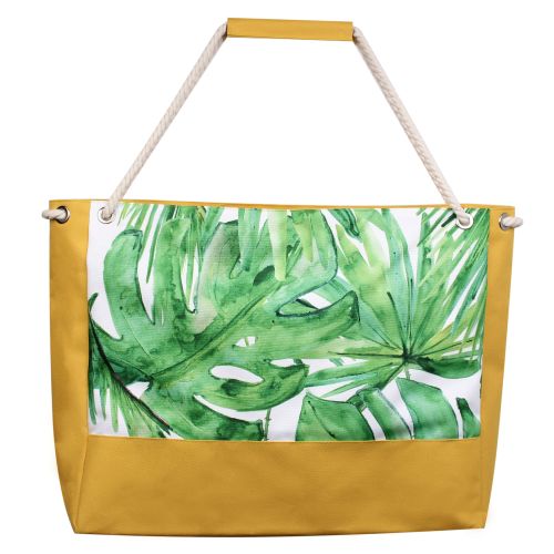 Пляжная сумка XYZ Holiday 2203 тропические листья желтая