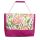 Пляжная сумка XYZ Holiday 2223 разноцветные листья малиновая