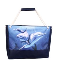 Пляжная сумка XYZ Holiday 2237 дельфины синие